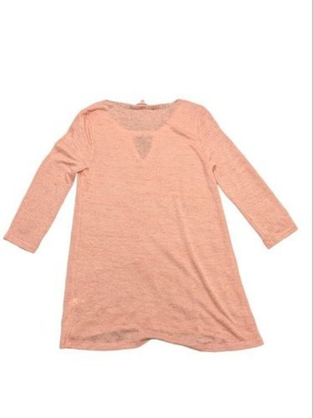 Juicy Couture Pullover Pink Rhinestone Keyhole 3/4 Sleeve Shirt Women's Top XS